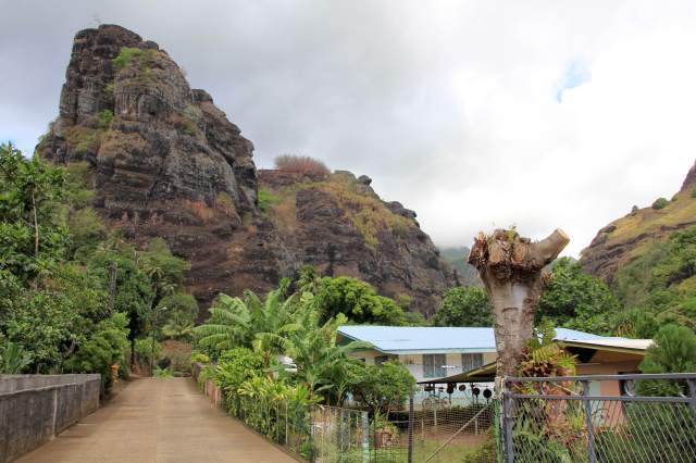 Hanavave Village Street-squashed